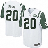 Nike Men & Women & Youth Jets #20 Wilson White Team Color Game Jersey,baseball caps,new era cap wholesale,wholesale hats